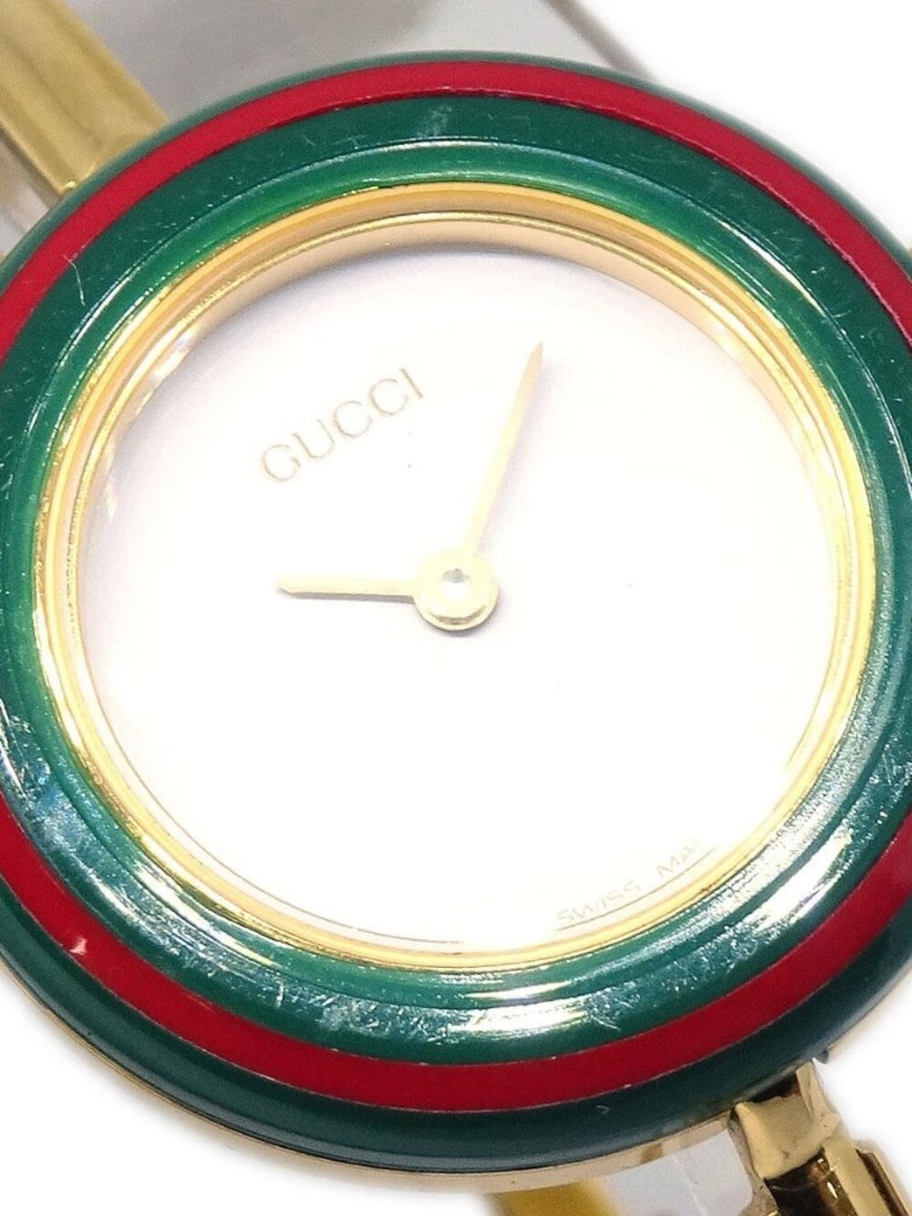 Gucci 11/12.2 Change Bezel Chameleon Quartz Watch SS 178182 - Picture 2 of 15